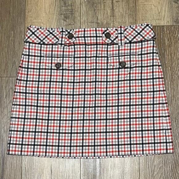 J.CREW Dresses & Skirts - J Crew Wool Blend Plaid Belted Mini Skirt Size 8 Grunge Preppy 90s Y2k Academia